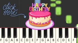 Happy Birthday 🎹 Piano Tutorial – From Beginners to Advanced 🎂✨ [upl. by Otreblig]