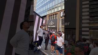 Foot Locker opening in Manhattan nyc usa travel [upl. by Guria]