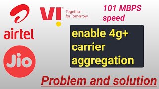 Turn on carrier aggregation  Problems about carrier aggregation [upl. by Nus869]