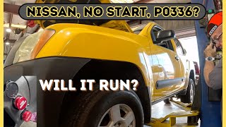 Will It Run Nissan Xterra P0336 Crank sensor Diagnosis Repair [upl. by Llacam140]