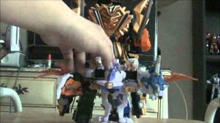 Power Rangers Samurai Battle Cannon Claw Armor Megazord Review [upl. by Hoisch]