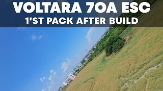 Voltara 70A ESC 1st pack after build  UNCUT [upl. by Katz139]