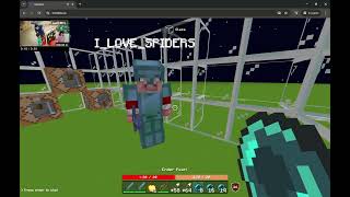 PvPing with my friend ILOVESPIDERS on miniblox [upl. by Gabriella]