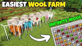 Easiest Automatic WOOL Farm Minecraft 120 [upl. by Neukam]