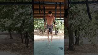 Ringmuscleup15kg calisthenics gimnastics muscleup motivation workout [upl. by Gawain]