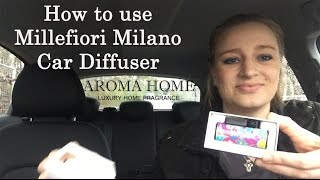 How to use Millefiori Milano Car Diffuser [upl. by Rickart]