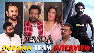 Devara Movie Team Interview with Sandeep Reddy Vanga  NTR Saif Ali Khan Janhvi  123telugu [upl. by Gombosi]