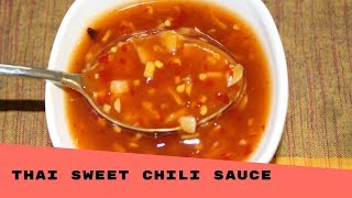 Sweet And Spicy Chili Sauce Recipe  How To Make Thai Style Chili Sauce  Red Chili Sauce  Nians [upl. by Nahtnoj]