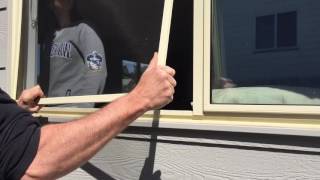 HOW TO remove and reinstall fly wire window screens [upl. by Assened749]