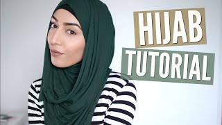 HIJAB TUTORIAL  Mon hijab style du moment FACILE [upl. by Nigen3]