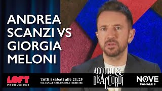 Andrea Scanzi VS Giorgia Meloni [upl. by Akihsay35]