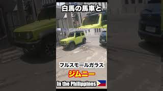 白馬の馬車とフルスモークジムニー [upl. by Kalbli]