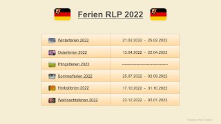 Ferien RLP 2022 [upl. by Aidaas]