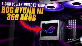 ROG RYUJIN III 360 ARGB 🩶🌈 RESFRIAMENTO VERSÃO WHITE [upl. by Naujal596]