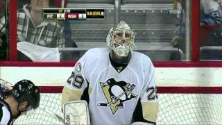 MarcAndre Fleury incredible OT glove save 122310 [upl. by Engracia]