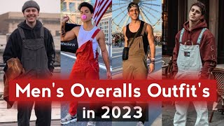 Mens Overalls Outfit in 2023  overalls outfit ideas men [upl. by Nednerb]