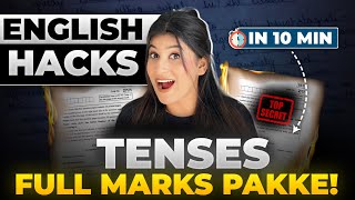 TENSES Short Trick Class 10 English😎 ErrorCorrection Most Expected Questions🔥One shot Revision✅ [upl. by Nebur123]