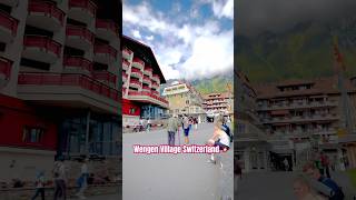 Wengen village Switzerland lauterbrunnen vlog wengenswitzerland [upl. by Acino]