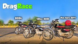 Honda 125cc 2025 Drag Race  Euro vs Non Euro [upl. by Cuhp145]