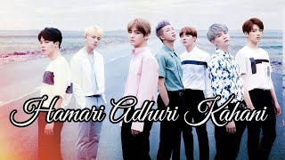 BTS 💜 FMV  Hamari Adhuri Kahani 🥺  bts sad fmv hindi song  bts fmv bts fmv ot7 [upl. by Burbank]