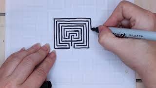 Drawing a labyrinth [upl. by Notsuoh]