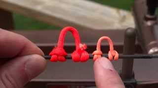 Bow Setup amp Tuning 4  How To Tie A DLoop [upl. by Zanahs]