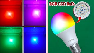 How To Make Multi Color LED Bulb At Home  Multicolor LED Bulb 7 In 1 Color LED Bulb  RGB LED Bulb [upl. by Thorr778]