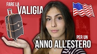 fare la VALIGIA per un ANNO ALLESTERO  exchange student 20192020  GiuLife [upl. by Neerahs]