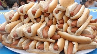 19 JUMBO Hot Dogs in 8 Minutes  Furious Pete [upl. by Enair312]