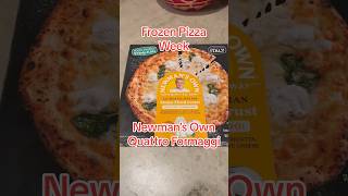 Frozen Pizza Week Newman’s Own Stone Fired Quattro Formaggi pizza food [upl. by Lladnor]