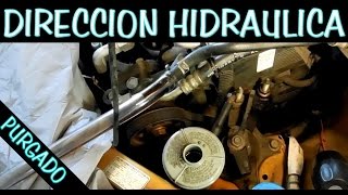 CAMBIO COMPLETO DE LIQUIDO DE DIRECCION HIDRAULICA purgado [upl. by Rakabuba]