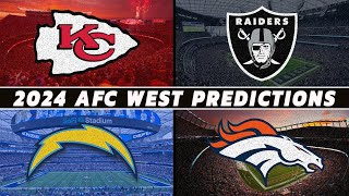 AFC West Record Predictions 2024 [upl. by Tnomad]