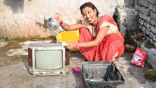 दहेजुवा टीवी पगली के Bhojpuri comedy [upl. by Ella94]