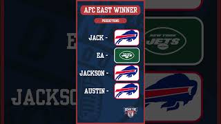 2024 NFL Division Winners Predictions AFC East Champs Revealed afceast jets bills nflnews [upl. by Nileak61]