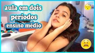 STUDY VLOG AULA EM DOIS PERÍODOS NO ENSINO MÉDIO  ATUALIZAÇÕES LIVROS [upl. by Quinlan635]