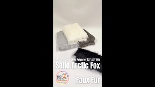 Solid Arctic Fox Faux Fur [upl. by Ihcego]