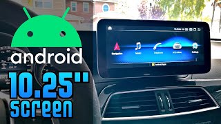 Mercedes W204 C Class AVIN Android Infotainment 1025quot Screen Install Qualcomm [upl. by Dnumde]