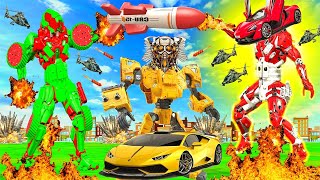 उड़ान कार रोबोट Magical Flying Car Robot Truck Robot Hindi Kahaniya Robot Wala Cartoon Robot Cartoon [upl. by Llerdna]