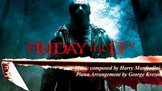 FRIDAY THE 13TH 1980 Main Theme  Harry Manfredini Piano Solo [upl. by Trebleht]