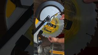 MITER SAW BLADE CHANGE How to Change a Blade on a DeWalt Miter Saw DWS715 [upl. by Aerdnaed]