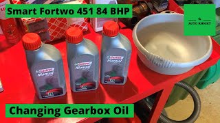 2008 Smart Fortwo 451 84 BHP  Changing Gearbox Oil [upl. by Hadeehsar]