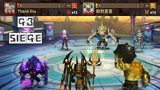 G3 SIEGE  Thánh Địa  殺戮薑薑  This Light Gladiatrix is ACTUALLY STRONG  Summoners War [upl. by Ilrebmik739]