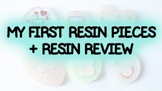 My First Resin Pieces  Pébéo Gédéo Crystal Resin Review [upl. by Jung]