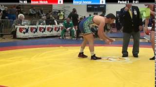 74 KG SF  Jason Welch Chicago RTCWrestling Prep vs Georgi Ivanov Bulgaria [upl. by Laurianne]