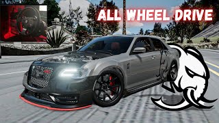 Sunset Cruise in RADIATOR SPRINGS AWD Hellephant RedEye Hellcat 300 Steering Wheel Gameplay [upl. by Rawna]