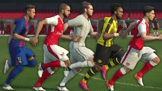 PES 2017 Speed Test  Fastest Players in PES [upl. by Loomis467]