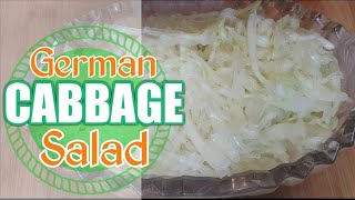 German Cabbage Salad  Cabbage Recipes  Krautsalat [upl. by Coad]