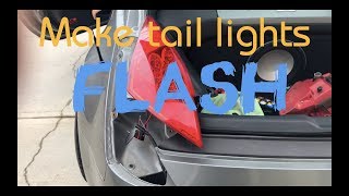 How to make tail lights flash EASY [upl. by Raual]