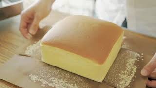 Taiwanese Castella Cake Recipe  SUPER EASY [upl. by Yesima]