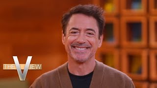 Robert Downey Jr Reacts to Oscar Nomination for Role in Oppenheimer  The View [upl. by Hynda]